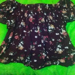 Flowered and striped crop top bundle